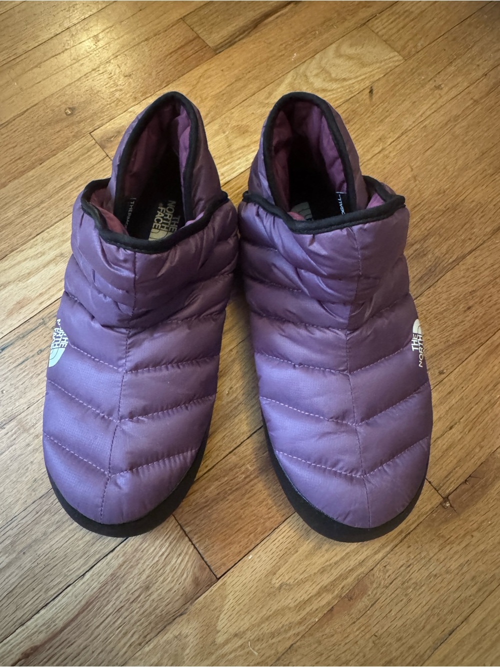 The North Face Purple Quilted Insulated Ankle Booties